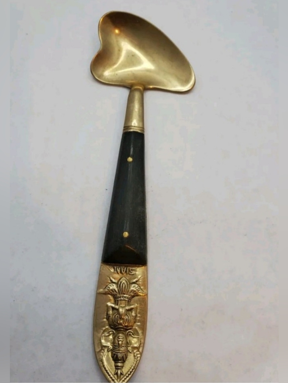 Vintage Siam Brassware Buddaha Condiment Spoon